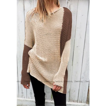 2019 Autumn Women Batwing Knitted Sweater Jumper Round Neck Long Sleeve Casual Pullover Top Color Patchwork Tops Robe Femme
2019 Autumn Women Batwing Knitted Sweater Jumper Round Neck Long Sleeve Casual Pullover Top Color Patchwork Tops Robe Femme