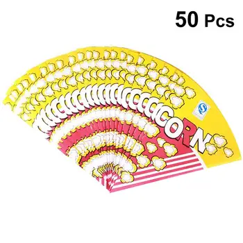 50pcs Cone Shape Popcorn Paper Bags With Tapered Tips Multifunction Paper Treat Bags For Popcorn Candy Snack 
50pcs Cone Shape Popcorn Paper Bags With Tapered Tips Multifunction Paper Treat Bags For Popcorn Candy Snack
