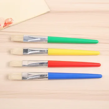 4 Flat Head Pig Hair Paintbrush Children's DIY Graffiti Pen Does Not Drop Hair Acrylic Oil Painting Pen Art Supplies Wholesale 
4 Flat Head Pig Hair Paintbrush Children's DIY Graffiti Pen Does Not Drop Hair Acrylic Oil Painting Pen Art Supplies Wholesale