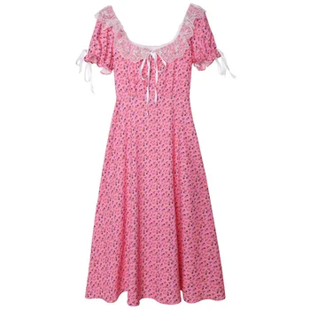 HIGH STREET New Fashion 2020 Summer Designer Runway Dress Women's O-Neck Petal Sleeve Lace Bow Floral Print Dress
HIGH STREET New Fashion 2020 Summer Designer Runway Dress Women's O-Neck Petal Sleeve Lace Bow Floral Print Dress