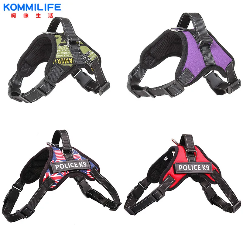 Nylon No Pull Pet Dog Harness Vest Reflective Personalized Dog Harness and Leash Set Pet Dog Collar for Small Medium Large Dog
Nylon No Pull Pet Dog Harness Vest Reflective Personalized Dog Harness and Leash Set Pet Dog Collar for Small Medium Large Dog