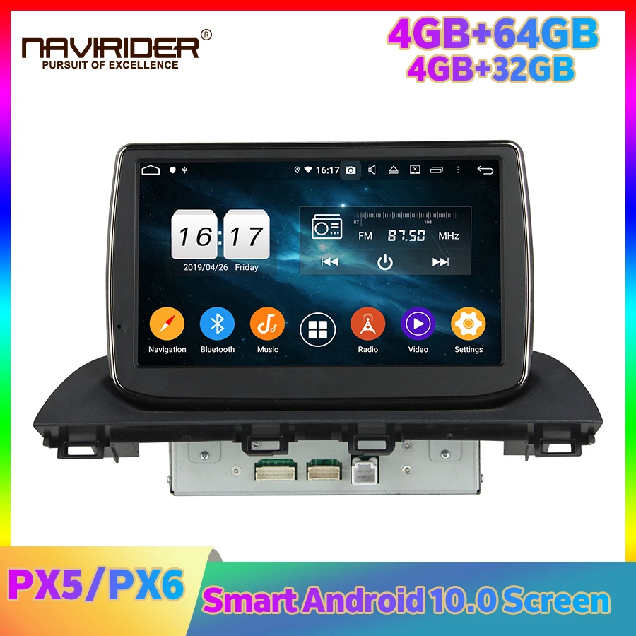 Автомагнитола PX5 PX6 2din стерео Android плеер для Mazda 3 Axela 2014 автомобильное