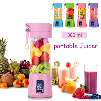 380ml USB Rechargeable Portable Juice Blender Mini Juicer Cup Fruit Mixer Milkshake Bottle Mixing Machine Baby Food dropshipping
380ml USB Rechargeable Portable Juice Blender Mini Juicer Cup Fruit Mixer Milkshake Bottle Mixing Machine Baby Food dropshipping