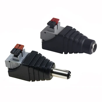 5.5*2.5mm Jack male and female wire connector terminal for 5V 12V Led Strip Light DC adapter connector light SMD5050 SMD2835
5.5*2.5mm Jack male and female wire connector terminal for 5V 12V Led Strip Light DC adapter connector light SMD5050 SMD2835