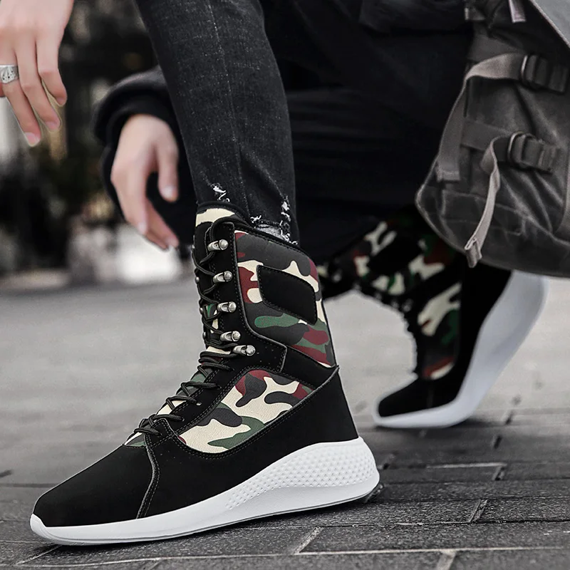 Waliicorners Camouflage Martin Boots Men Autumn High Top Trend British Style Tactical Boot Men's Boots Casual Outdoor Hiking Boots Plus Size 48 H1995f0c5e4cf490a8f4c0a2e1b9b6b90R