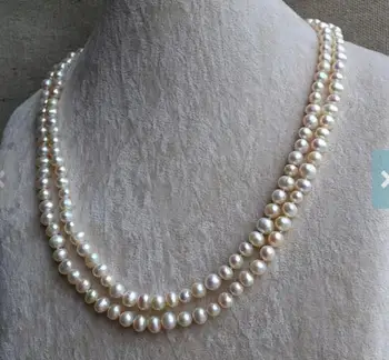 Unique Pearls jewellery Store Long Pearl Necklace 40inches White Color Genuine Freshwater Pearl Necklace Charming Women Jewelry 
Unique Pearls jewellery Store Long Pearl Necklace 40inches White Color Genuine Freshwater Pearl Necklace Charming Women Jewelry