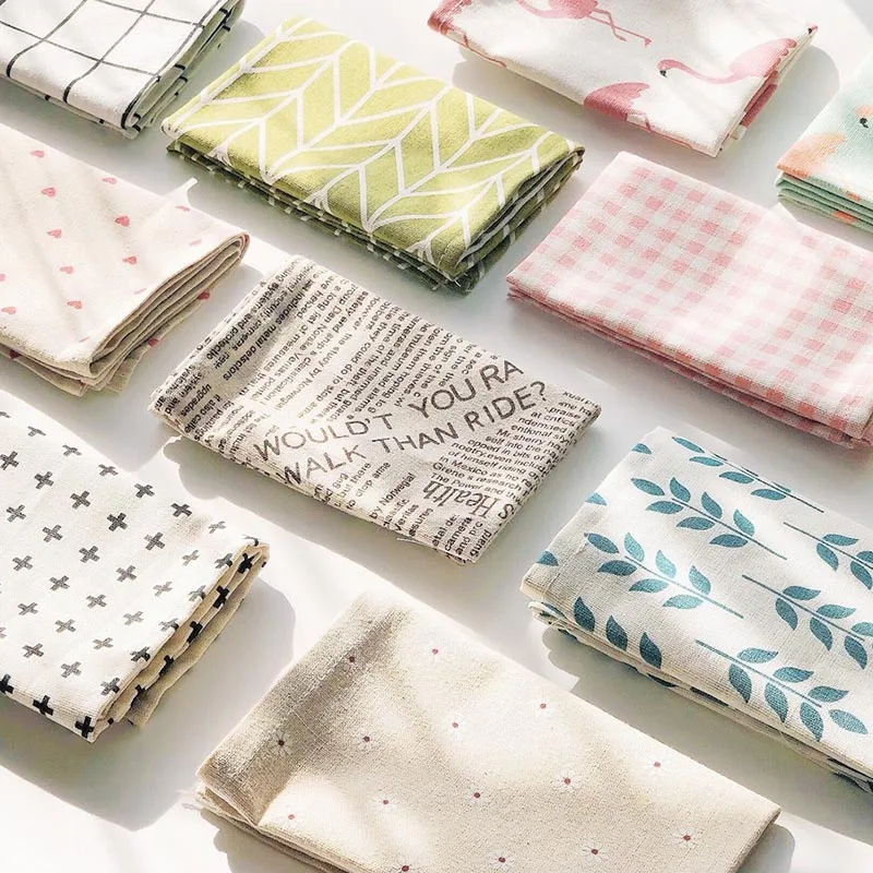 Клетчатые хлопковые салфетки коврики для стола простой дизайн японская Модная