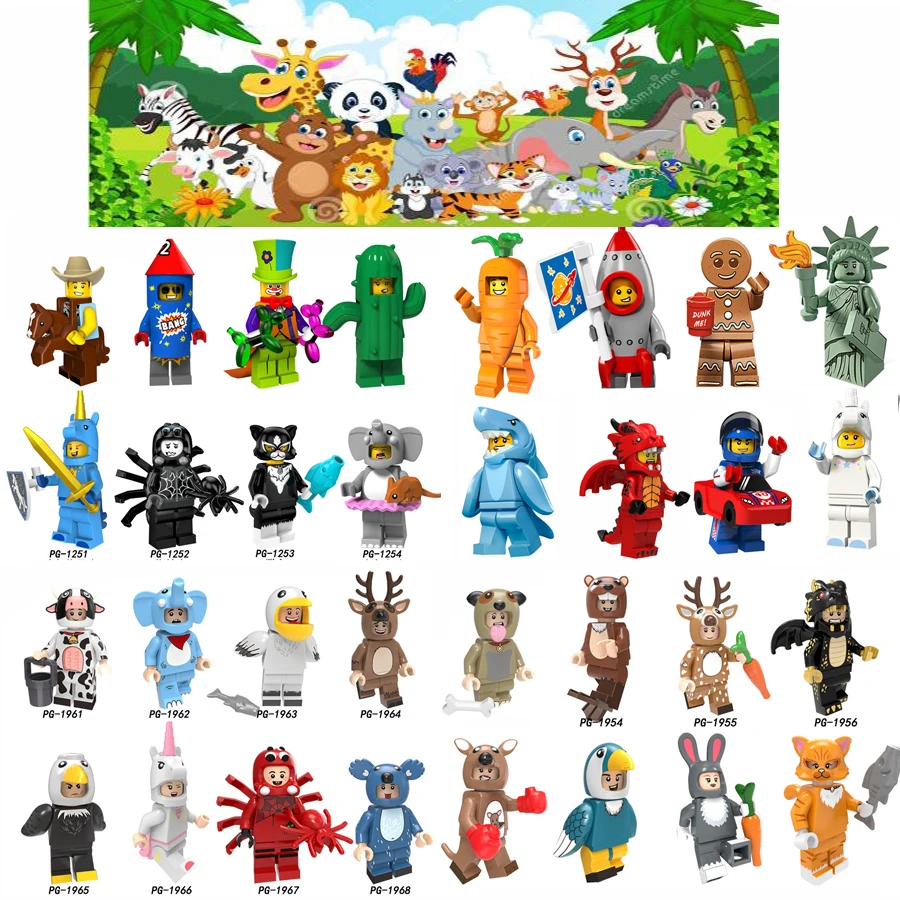 Cartoon Cute Animals Pumping Series Rabbit Cow Gingerbread man Cat Dog Dargon kangaroo deer Building Blocks Toys For Children
Cartoon Cute Animals Pumping Series Rabbit Cow Gingerbread man Cat Dog Dargon kangaroo deer Building Blocks Toys For Children