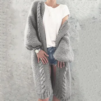 Autumn Winter Long Cardigan Sweater Women Knitting Twist Long Sweat Coat Warm Outwear Overcoat Cardigan Knitted Knitwear 2020
Autumn Winter Long Cardigan Sweater Women Knitting Twist Long Sweat Coat Warm Outwear Overcoat Cardigan Knitted Knitwear 2020