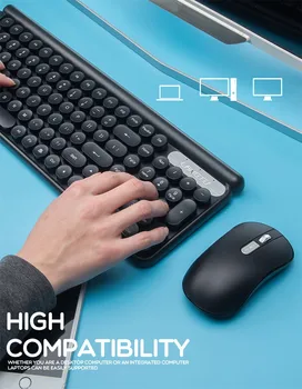 Keyboard And Mouse Set 2.4G Wireless Ergonomic Silent Keyboard and Mouse Mini Multimedia Full-size Keyboard Mouse Combo Set #G3
Keyboard And Mouse Set 2.4G Wireless Ergonomic Silent Keyboard and Mouse Mini Multimedia Full-size Keyboard Mouse Combo Set #G3