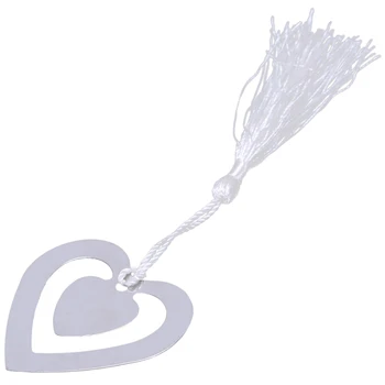 Wedding Favors Double Hearts Bookmark Party Favors Stainless Steel with Tassels 
Wedding Favors Double Hearts Bookmark Party Favors Stainless Steel with Tassels