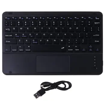 10 inch Slim Bluetooth Touch Keyboard Built-in Touchpad and Rechargeable Battery
10 inch Slim Bluetooth Touch Keyboard Built-in Touchpad and Rechargeable Battery
