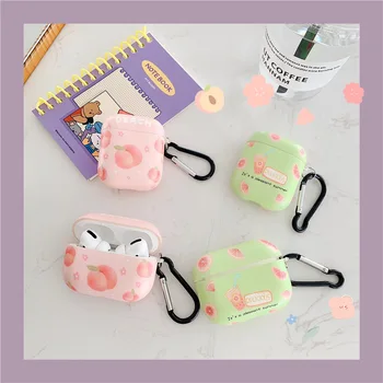 New Kawaii Fruit Earphone Case For Airpods pro 3 Cute Pink Peach Wireless Bluetooth Protective Cover For Airpods 2 Accessories
New Kawaii Fruit Earphone Case For Airpods pro 3 Cute Pink Peach Wireless Bluetooth Protective Cover For Airpods 2 Accessories