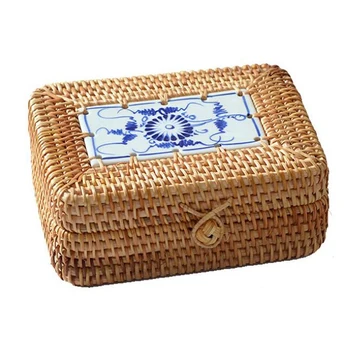 Rattan Woven Storage Box with Lid Handmade Jewelry Boxes Makeup Organizer Wooden for Sundries Tea Case Containers Gift
Rattan Woven Storage Box with Lid Handmade Jewelry Boxes Makeup Organizer Wooden for Sundries Tea Case Containers Gift