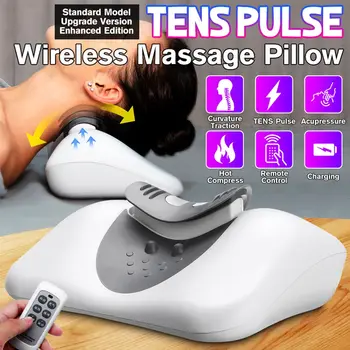 Newest Cervical Massage Pillow TENS Pulse Physiotherapy Heating Correct Neck Head Promote Sleep Quality Traction Low Frequency
Newest Cervical Massage Pillow TENS Pulse Physiotherapy Heating Correct Neck Head Promote Sleep Quality Traction Low Frequency