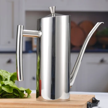 New 700ml Stainless Steel Oil Can Drizzler Cruet Pot Flagon Olive Oil Dispensor with Drip-Free Spout Lid Cap Handle Kitchen Tool
New 700ml Stainless Steel Oil Can Drizzler Cruet Pot Flagon Olive Oil Dispensor with Drip-Free Spout Lid Cap Handle Kitchen Tool