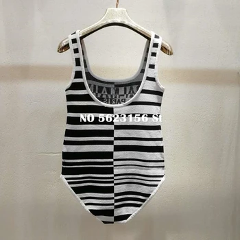 2020 Spring Summer New Knitted Bodysuit Women Fashion Letter stripe bodysuit women jumpsuit
2020 Spring Summer New Knitted Bodysuit Women Fashion Letter stripe bodysuit women jumpsuit