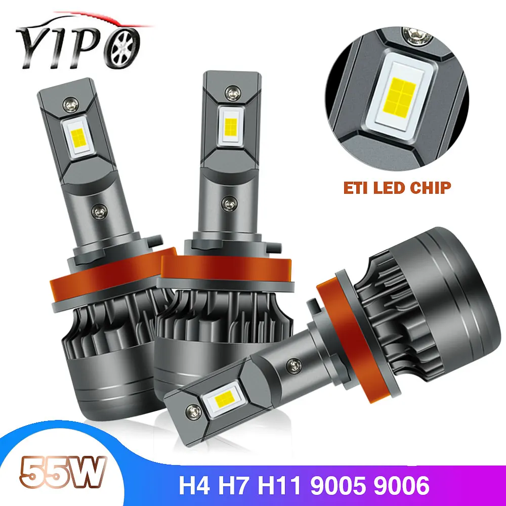 headlight led h4 h11 h7 h19005 hb3 9006 hb4 9012 hir2 ETI led h11 light bulb auto car styling 12V 55W 6600LM 6000K headlight 2X
headlight led h4 h11 h7 h19005 hb3 9006 hb4 9012 hir2 ETI led h11 light bulb auto car styling 12V 55W 6600LM 6000K headlight 2X