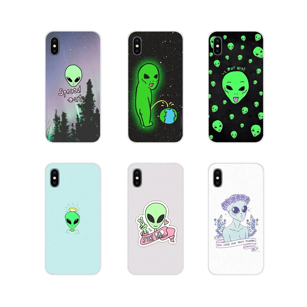 

Trippy Alien Emoji For Huawei G7 G8 P7 P8 P9 P10 P20 P30 Lite Mini Pro P Smart Plus 2017 2018 2019 Accessories Phone Shell Cases