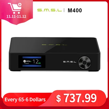 SMSL M400 DAC chip AK4499 Support MQA decoding DSD 32-bit 768kHz USB XMOS XU216 Bluetooth UAT Decoder
