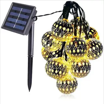 LED Solar Globe Light String 20/30/50LED Moroccan Ball Outdoor Sphere Fairy Tale Light Pattern Interior Decoration Garden Light
LED Solar Globe Light String 20/30/50LED Moroccan Ball Outdoor Sphere Fairy Tale Light Pattern Interior Decoration Garden Light