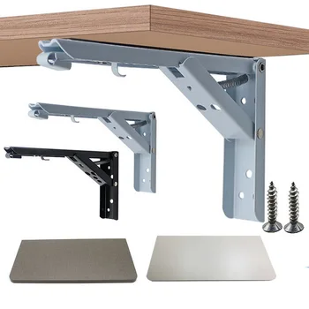 Folding Shelf Brackets Wall Shelf Metal Heavy Durable Bearing Shelf Bracket DIY Home Table Bench Support For Kitchen Bathroom
Folding Shelf Brackets Wall Shelf Metal Heavy Durable Bearing Shelf Bracket DIY Home Table Bench Support For Kitchen Bathroom