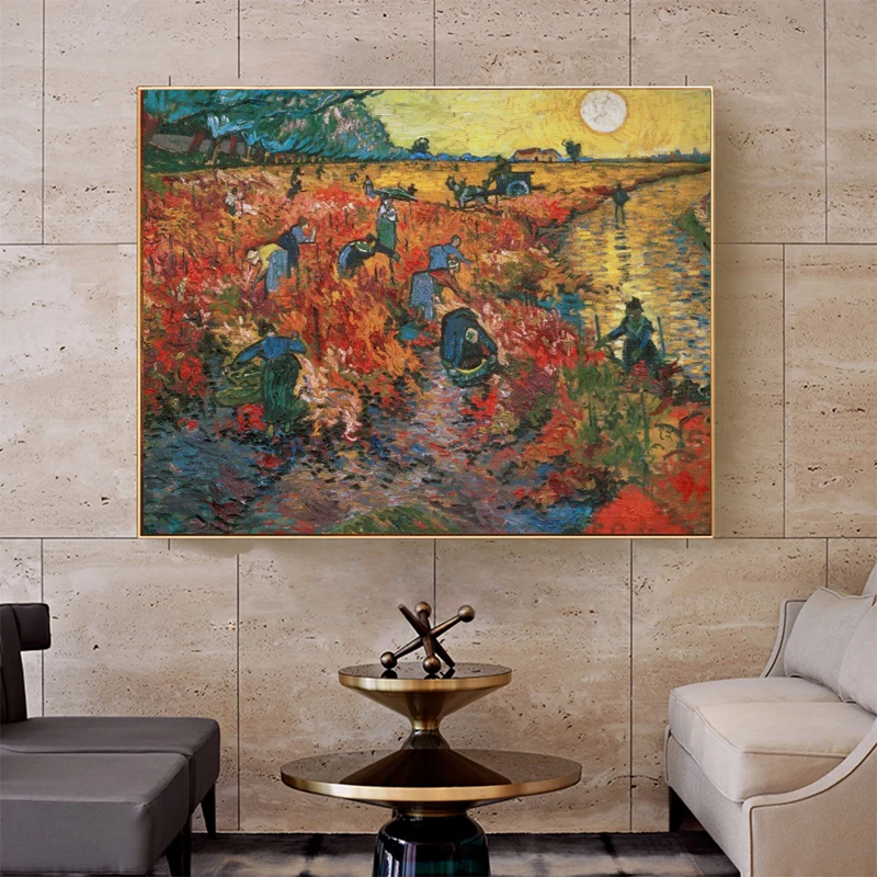 Van Gogh Famous Painting - Red Vineyards in Arles Oil Painting on Canvas Posters and Prints Wall Art Picture for Living Room
Van Gogh Famous Painting - Red Vineyards in Arles Oil Painting on Canvas Posters and Prints Wall Art Picture for Living Room