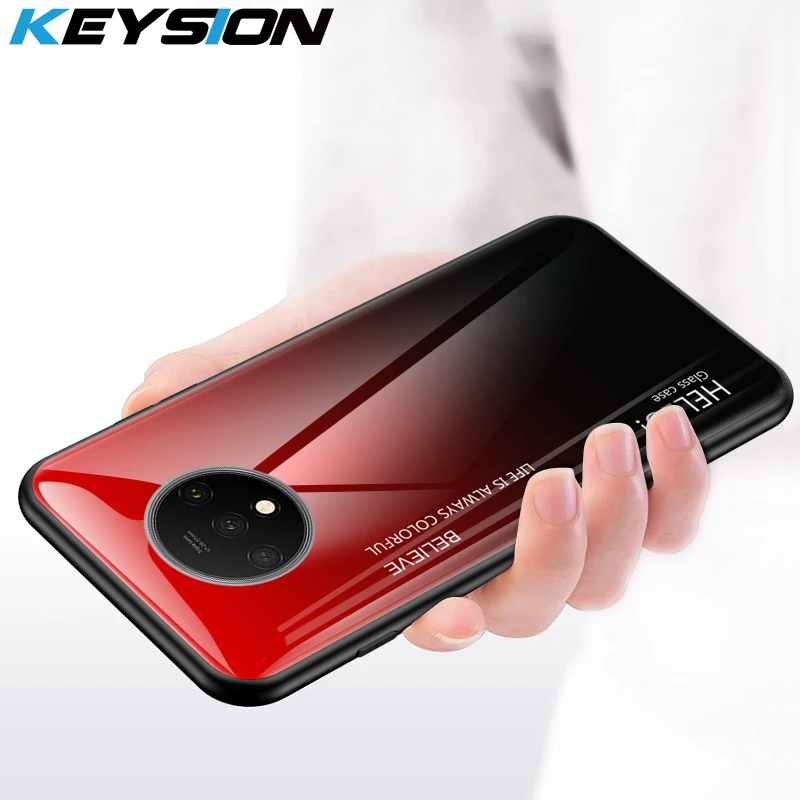 KEYSION Gradient Tempered Glass Case for Oneplus 7T 7T Pro Silicone Phone Back Cover for Oneplus 7 7 Pro 1+6 6T One Plus 7T Pro
KEYSION Gradient Tempered Glass Case for Oneplus 7T 7T Pro Silicone Phone Back Cover for Oneplus 7 7 Pro 1+6 6T One Plus 7T Pro