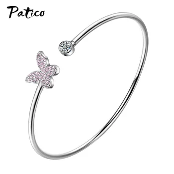Temperament 925 Sterling Silver Adjustable Bracelet For Woman Animal Rhinestone Dragonfly Butterfly Bracelet Jewelry Gift Mujer 
Temperament 925 Sterling Silver Adjustable Bracelet For Woman Animal Rhinestone Dragonfly Butterfly Bracelet Jewelry Gift Mujer