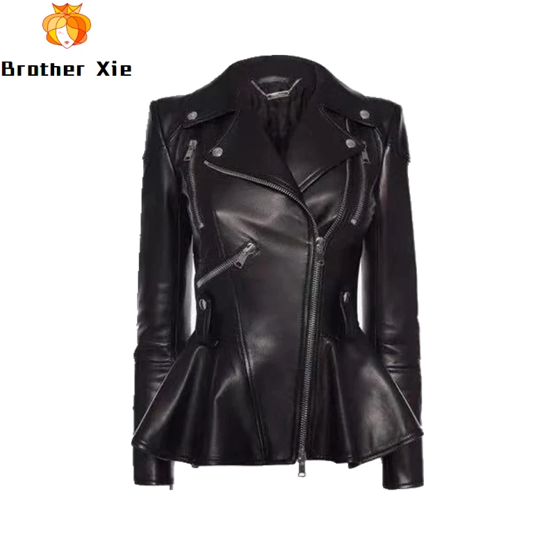 Spring Autumn Genuine Leather Jacket Women 2020 Fashion Real Sheepskin Coat Rivet Motorcyc Jacket Female Sheep Leather Coat 2020
Spring Autumn Genuine Leather Jacket Women 2020 Fashion Real Sheepskin Coat Rivet Motorcyc Jacket Female Sheep Leather Coat 2020