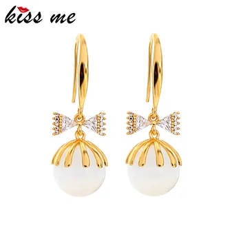 kissme Delicate Opal Shiny Zircon Bowknot Drop Earrings For Women Gift Gold Color Brass Earrings New Fashion Jewelry Accessories
kissme Delicate Opal Shiny Zircon Bowknot Drop Earrings For Women Gift Gold Color Brass Earrings New Fashion Jewelry Accessories