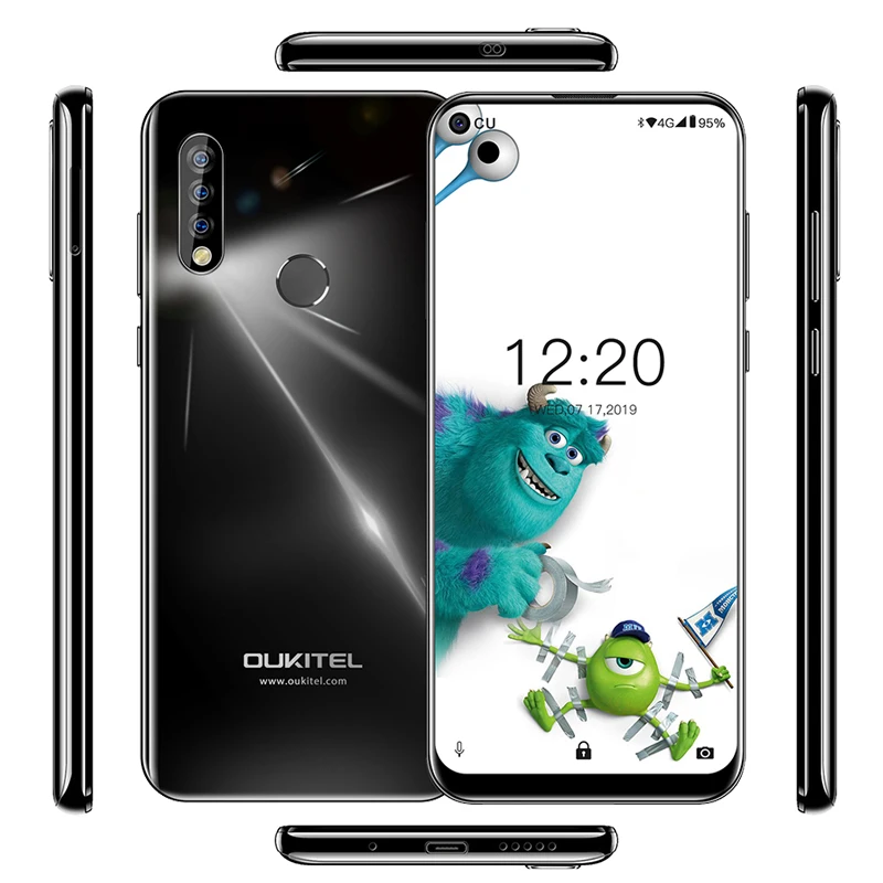 OUKITEL C17 Pro 6 35 ''Android 9 0 19:9 MT6763 4GB 64GB смартфон Face ID Octa Core 3900 мАч тройной Камера 4G