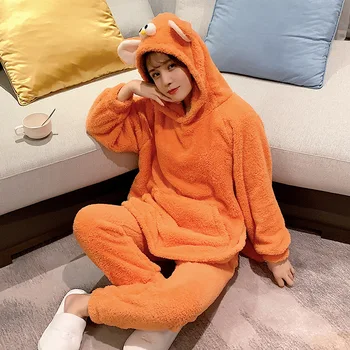 Solid Hooded Winter 2PCS Pajamas Set Sexy Pocket Sleepwear Pyjamas Flannel Sleep Suit Lounge Nightwear Home Wear M-XXL
Solid Hooded Winter 2PCS Pajamas Set Sexy Pocket Sleepwear Pyjamas Flannel Sleep Suit Lounge Nightwear Home Wear M-XXL