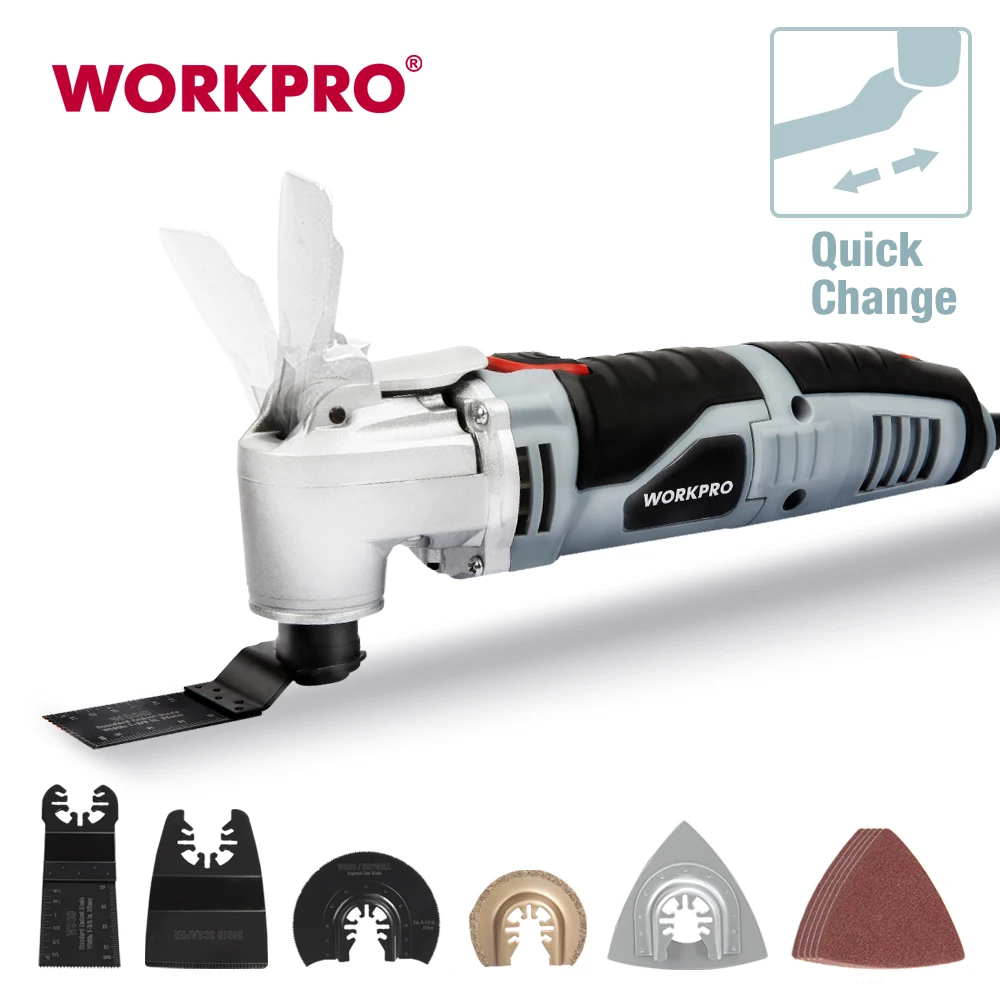 WORKPRO 250 Вт Осциллирующий МНОГОФУНКЦИОНАЛЬНЫЙ электроинструмент ручной