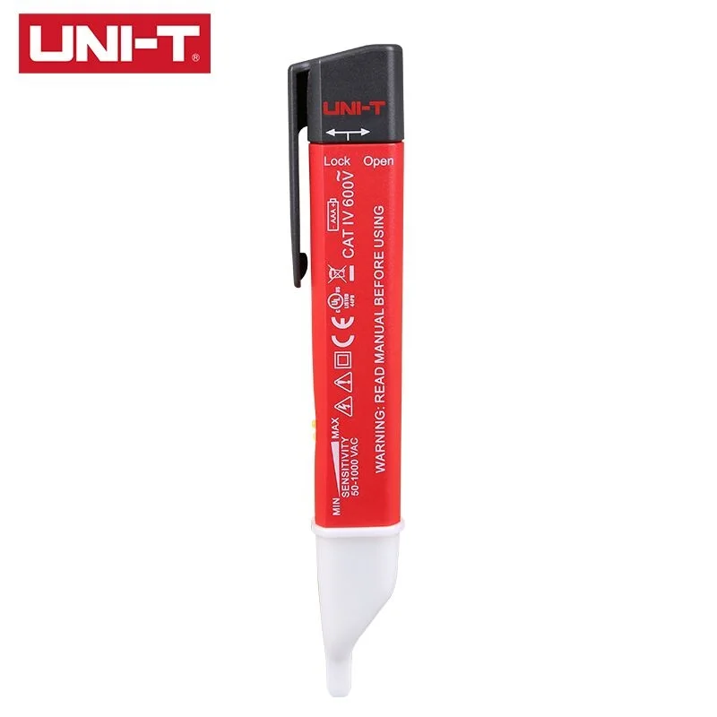 UNI-T UT13B Test Pen AC Voltage Detectors 50V-1000V Adjustable Sensitivity Auto Sense LED Flash Vibration Beeper Indicator
UNI-T UT13B Test Pen AC Voltage Detectors 50V-1000V Adjustable Sensitivity Auto Sense LED Flash Vibration Beeper Indicator