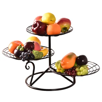1 Pc Three-layer Fruit Shelf Multi-layer Wrought Iron Cake Display Stand Bread Rack Serving Platter for Birthday Banquet Wedding
1 Pc Three-layer Fruit Shelf Multi-layer Wrought Iron Cake Display Stand Bread Rack Serving Platter for Birthday Banquet Wedding