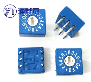 0-F Rotary coding switch DIP switch 16-bit PCM coding switch 8421C Positive code 3: 3 free shippping
0-F Rotary coding switch DIP switch 16-bit PCM coding switch 8421C Positive code 3: 3 free shippping