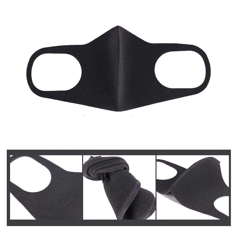Black Mouth Mask Breathable Unisex dust-proof Sponge Face Masks Reusable Anti Pollution Shield Wind Proof Mouth Cover washable
Black Mouth Mask Breathable Unisex dust-proof Sponge Face Masks Reusable Anti Pollution Shield Wind Proof Mouth Cover washable