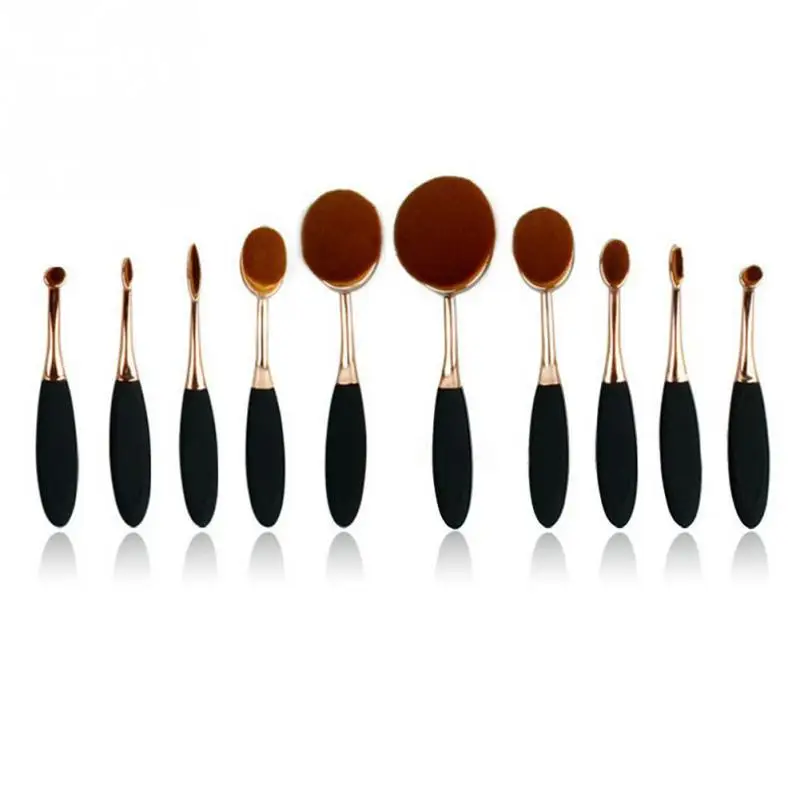 10PCS Foundation Cosmetic Oval Shaped Brush Powder Foundation Eyeshadow Makeup Brushes Set Kit Accessories NEW
10PCS Foundation Cosmetic Oval Shaped Brush Powder Foundation Eyeshadow Makeup Brushes Set Kit Accessories NEW