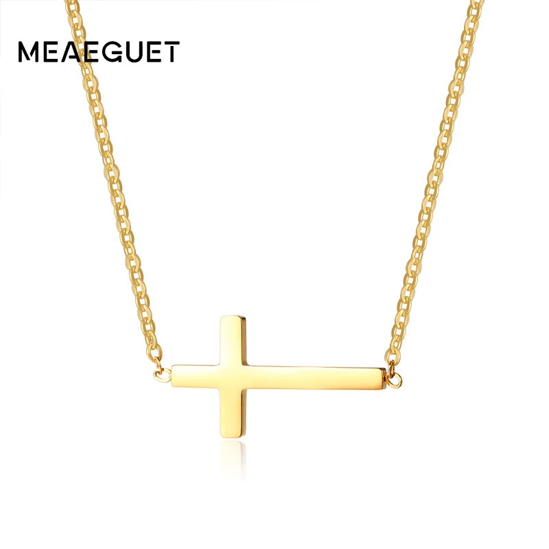 Women's Necklace Cross Crucifix Pendants Statement Charm Adjustable Chains Colar Collares Unisex Gifts 20" | Украшения и
