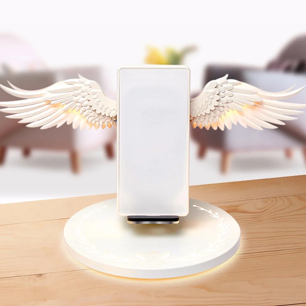 10W fast charge Angel Wings Wireless Charger Stand Dock QI Fast Charging Wireless Useful Stand for iPhone XR/XS/ for TiKTOK
10W fast charge Angel Wings Wireless Charger Stand Dock QI Fast Charging Wireless Useful Stand for iPhone XR/XS/ for TiKTOK