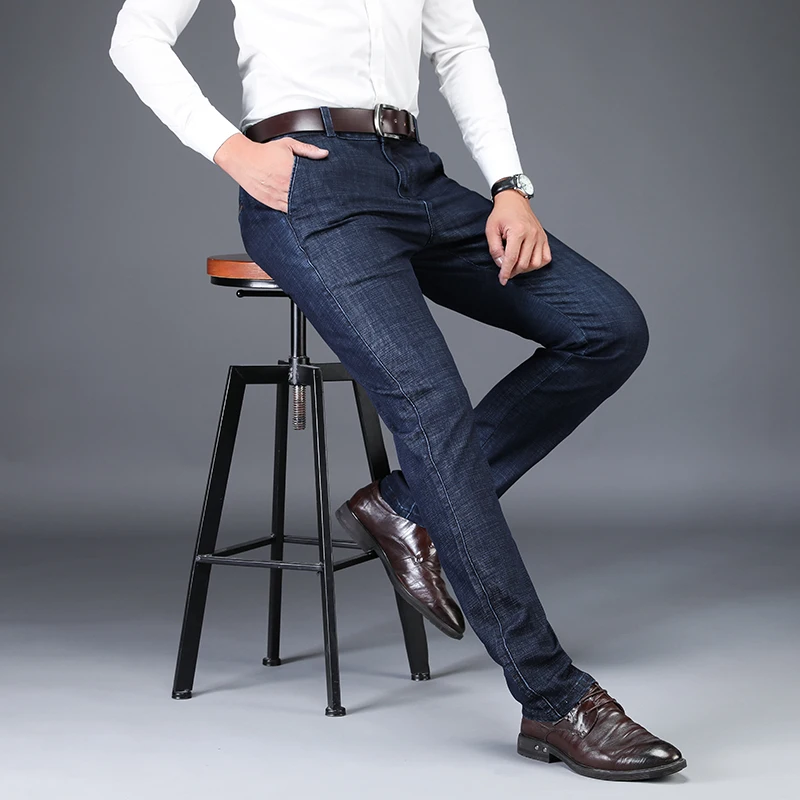 2020 Autumn Winter New Style Straight Elastic Modal Casual Pants Male Brand Trousers Classic Style Business Blue Jeans Men
2020 Autumn Winter New Style Straight Elastic Modal Casual Pants Male Brand Trousers Classic Style Business Blue Jeans Men