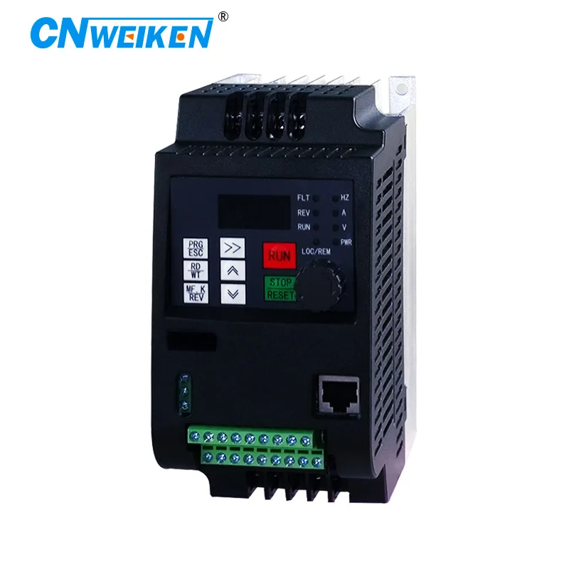 220v 0.75kw Inverter High end open loop vector control frequency converter with RS485 communication and built-in braking unit
220v 0.75kw Inverter High end open loop vector control frequency converter with RS485 communication and built-in braking unit
