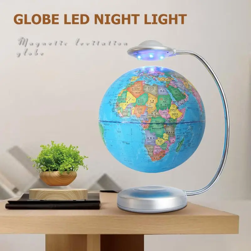 Magnetic Levitation Floating Earth Globe World Map Creative C-shaped Globe LED Light Earth Floating World Map Child Gift Decor
Magnetic Levitation Floating Earth Globe World Map Creative C-shaped Globe LED Light Earth Floating World Map Child Gift Decor