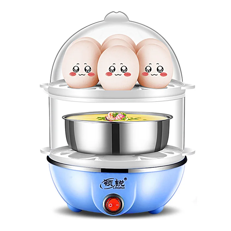 Sharp Collar Mini Multi-functional Double Layer Egg Boiler Stainless Steel Egg Steamer Automatic Power-off Small Household Break
Sharp Collar Mini Multi-functional Double Layer Egg Boiler Stainless Steel Egg Steamer Automatic Power-off Small Household Break