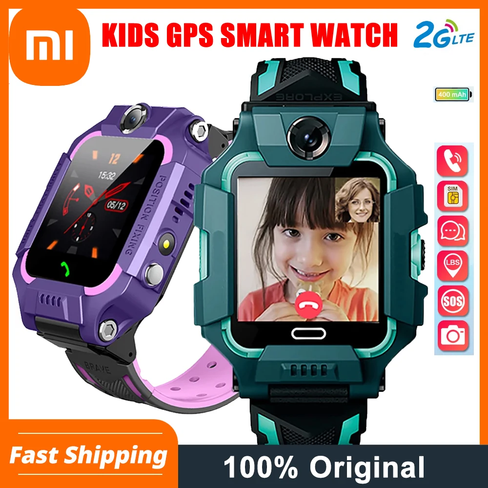 Детские Смарт-часы Xiaomi Q19 Водонепроницаемые Голосовой чат поддержка Sim-карты