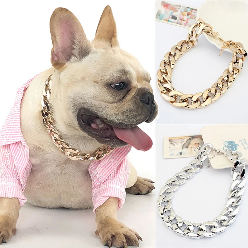 Small Dog Snack Chain Teddy French Bulldog Necklace Silvery/Golden Pet Accessories Dogs Collar Dog Supplies
Small Dog Snack Chain Teddy French Bulldog Necklace Silvery/Golden Pet Accessories Dogs Collar Dog Supplies