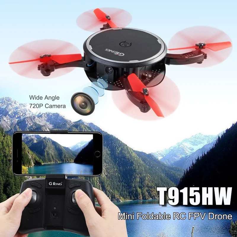 Mini Drone 720P Camera Foldable Selfie FPV Real-time Wide Angle RC Quadcopter Toys
Mini Drone 720P Camera Foldable Selfie FPV Real-time Wide Angle RC Quadcopter Toys