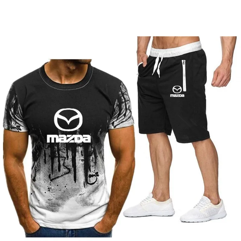 Men's two-piece summer wear, men's casual sweatshirt, printed sportswear, men's T-shirt suit, T-shirt + shorts, sports and fitne
Men's two-piece summer wear, men's casual sweatshirt, printed sportswear, men's T-shirt suit, T-shirt + shorts, sports and fitne