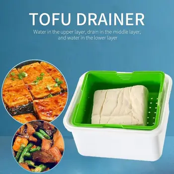 Tofu Presser Drainer Creative Remove Water Press Box DIY Water Removing Gadget Instrument Delicious Home Domestic Ustensile
Tofu Presser Drainer Creative Remove Water Press Box DIY Water Removing Gadget Instrument Delicious Home Domestic Ustensile